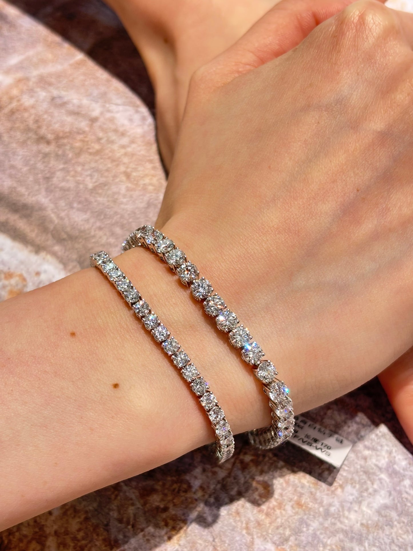 Brilliant Cut Four Prongs Tennis Bracelet - Small